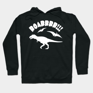 Roarrr Dinos T-Rex and Pterosaur Dinosaur Birthday Gift Shirt. Hoodie